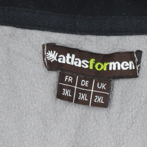 Atlas for Men Grey 2XL Fleece 1/2 Zip Sweatshirt