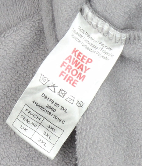 Atlas for Men Grey 2XL Fleece 1/2 Zip Sweatshirt