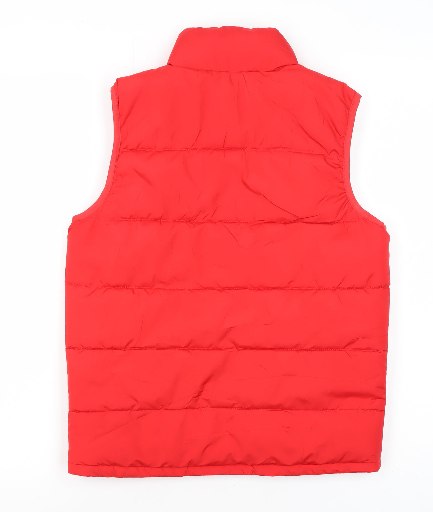 Gap Kids Boys Red Puffer Vest Medium Water-Resistant