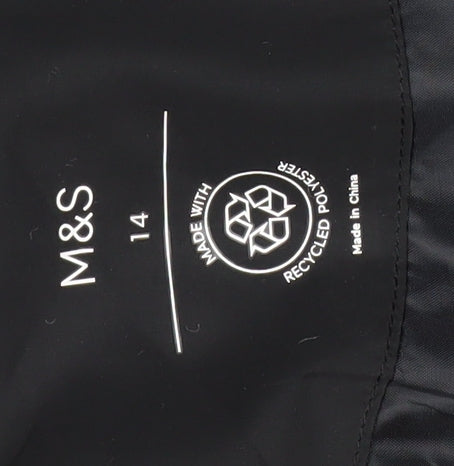 Marks and Spencer Women's Black Puffer Jacket Size 14