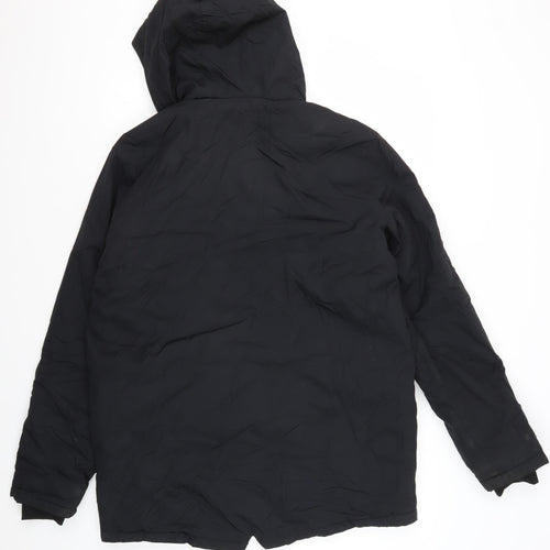 Marks and Spencer Boys Black Waterproof Parka Jacket 15-16Y