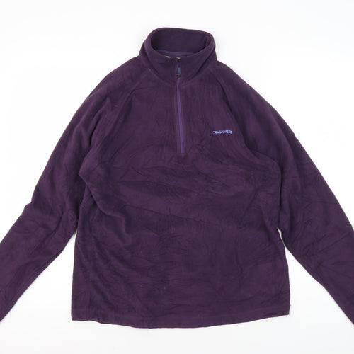 Craghoppers Women's Purple Fleece Pullover Sweatshirt UK 12