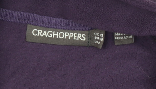 Craghoppers Women's Purple Fleece Pullover Sweatshirt UK 12