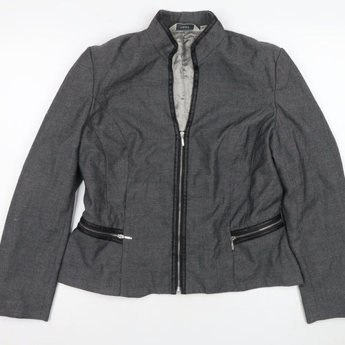 Next Women's Grey Zip Jacket Size 14
