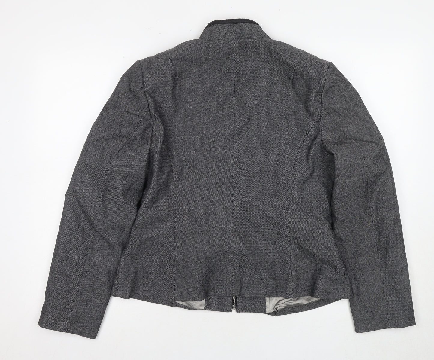 Next Women's Grey Zip Jacket Size 14