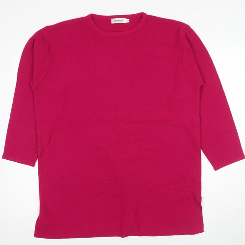 Dalmart Women's Pink Crew Neck Pullover Jumper Size 18