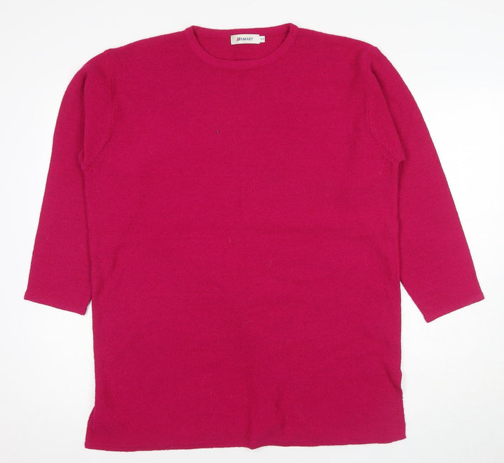 Dalmart Women's Pink Crew Neck Pullover Jumper Size 18