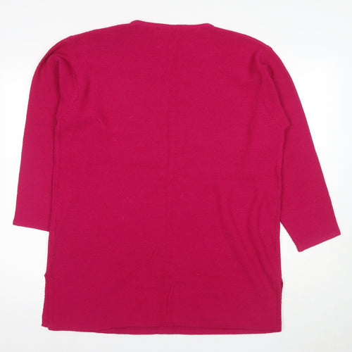 Dalmart Women's Pink Crew Neck Pullover Jumper Size 18