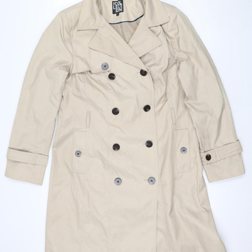 Debenhams Beige Women's Trench Coat Size 16