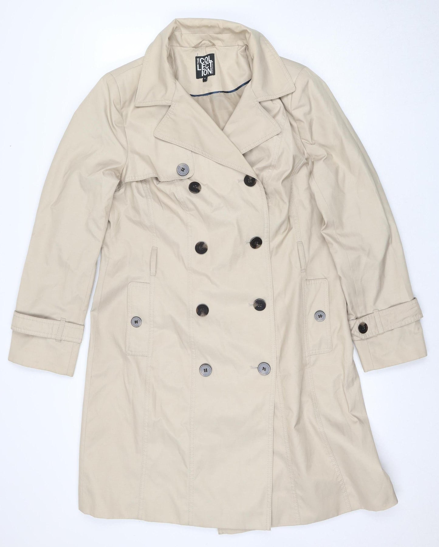 Debenhams Beige Women's Trench Coat Size 16