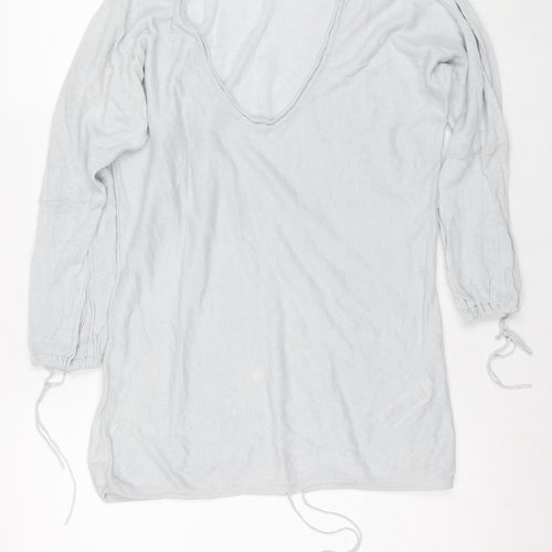 Great Plains Blue Knit Long Sleeve Top M Women Regular