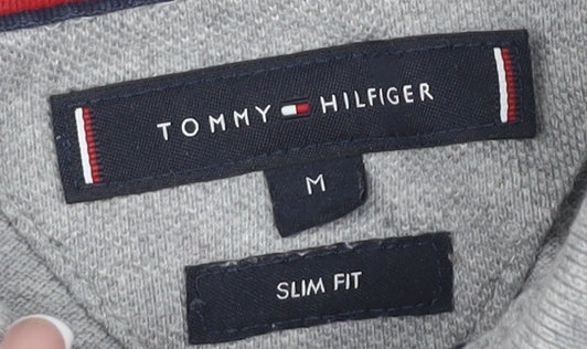 Tommy Hilfiger Men's Grey Slim Fit Polo Size M