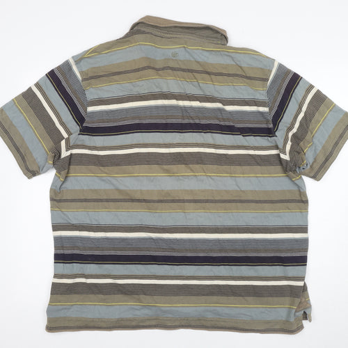 Fat Face Men's Multicoloured Striped Polo, L, Casual