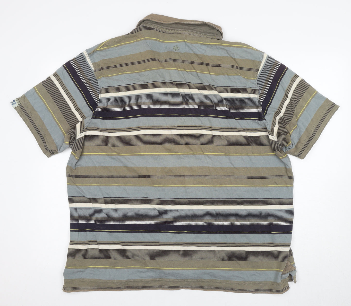 Fat Face Men's Multicoloured Striped Polo, L, Casual