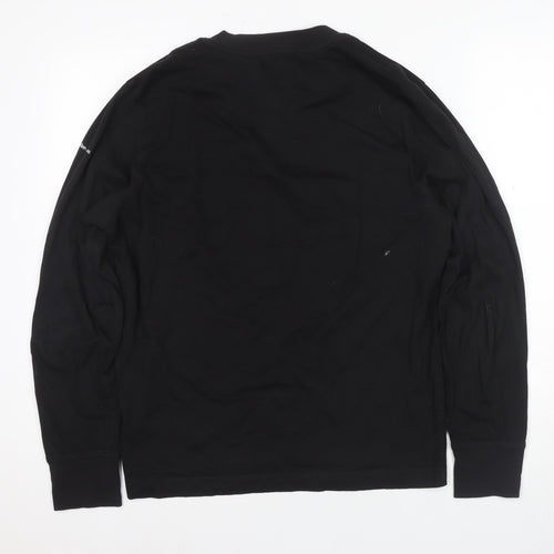 Calvin Klein Men's Black Long Sleeve T-Shirt, M
