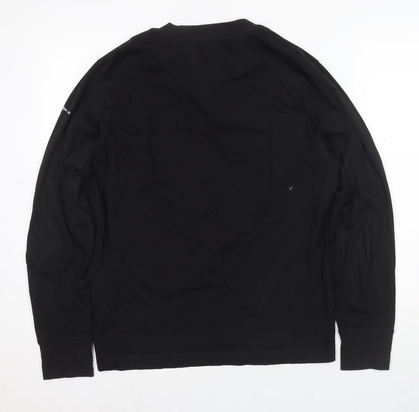 Calvin Klein Men's Black Long Sleeve T-Shirt, M