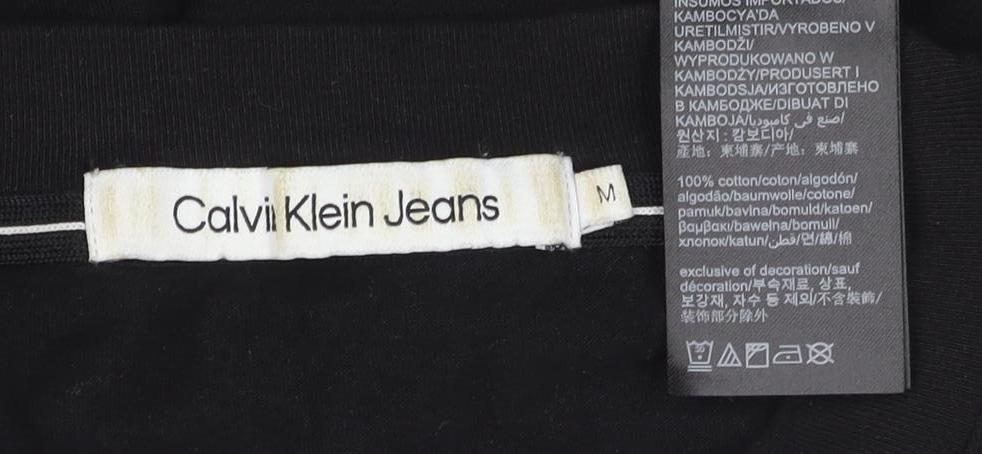 Calvin Klein Men's Black Long Sleeve T-Shirt, M
