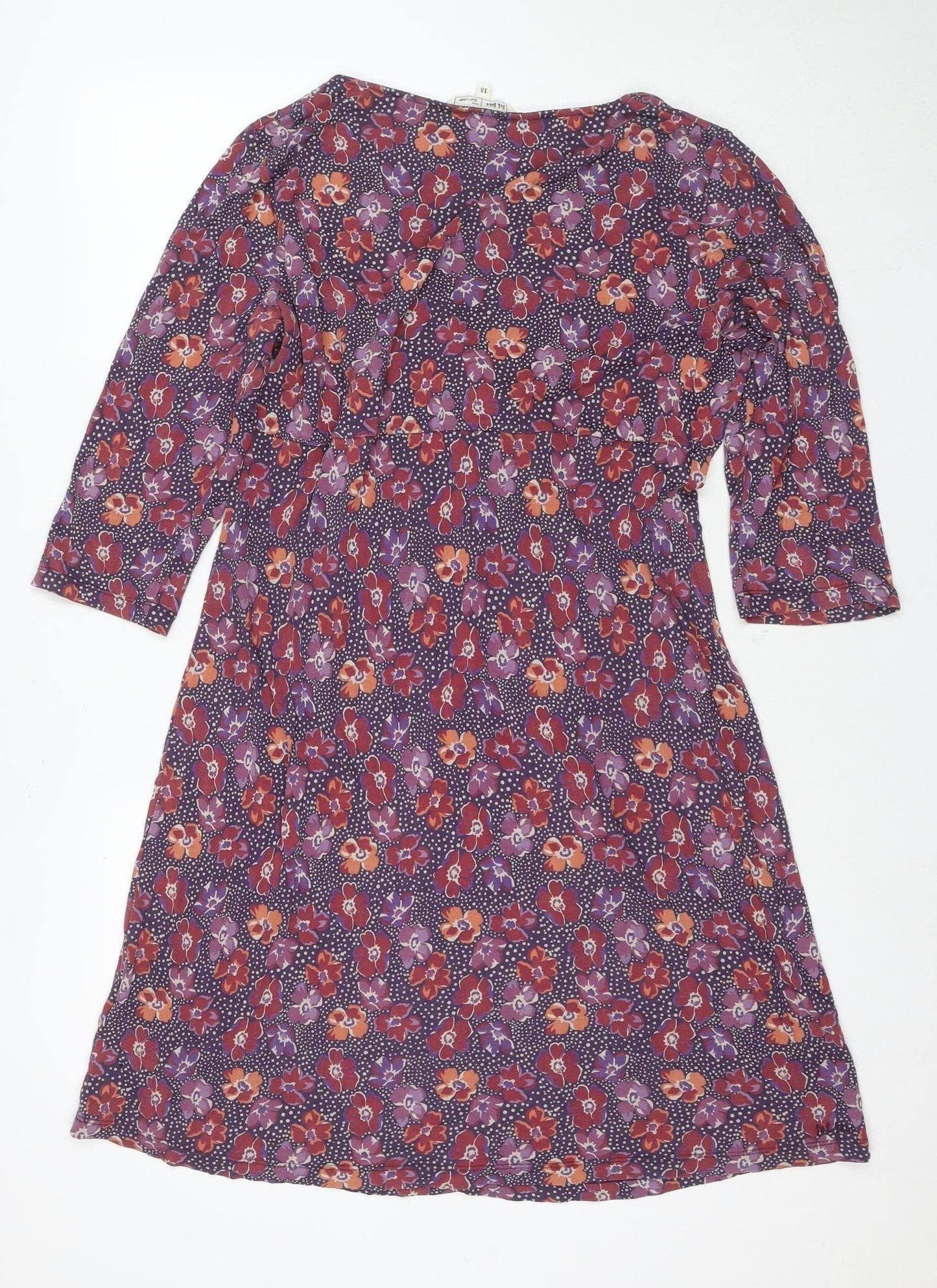 Fat Face Women's Multicoloured Midi Dress, Size 18
