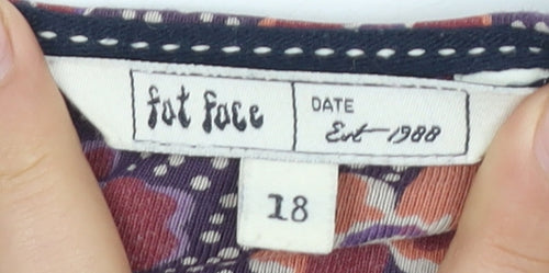 Fat Face Women's Multicoloured Midi Dress, Size 18