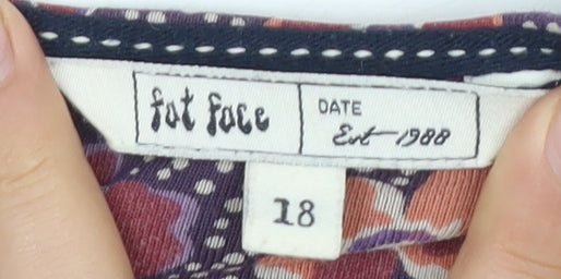 Fat Face Women's Multicoloured Midi Dress, Size 18