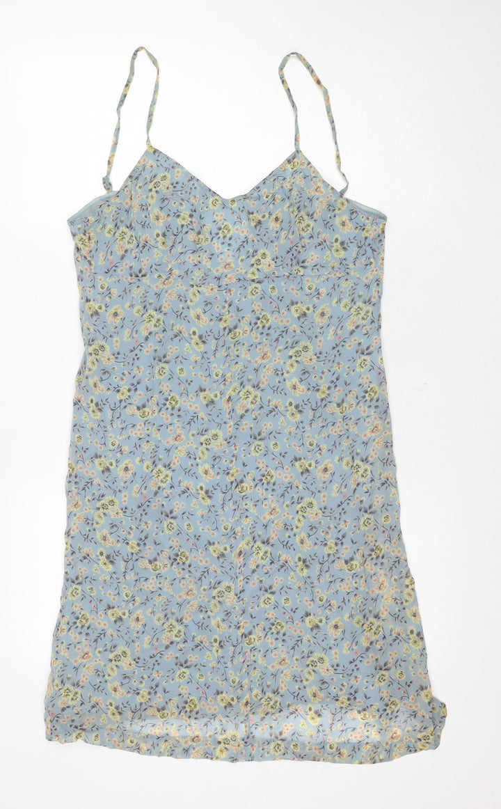 Jigsaw Women's Blue Floral Slip Dress, Size 2