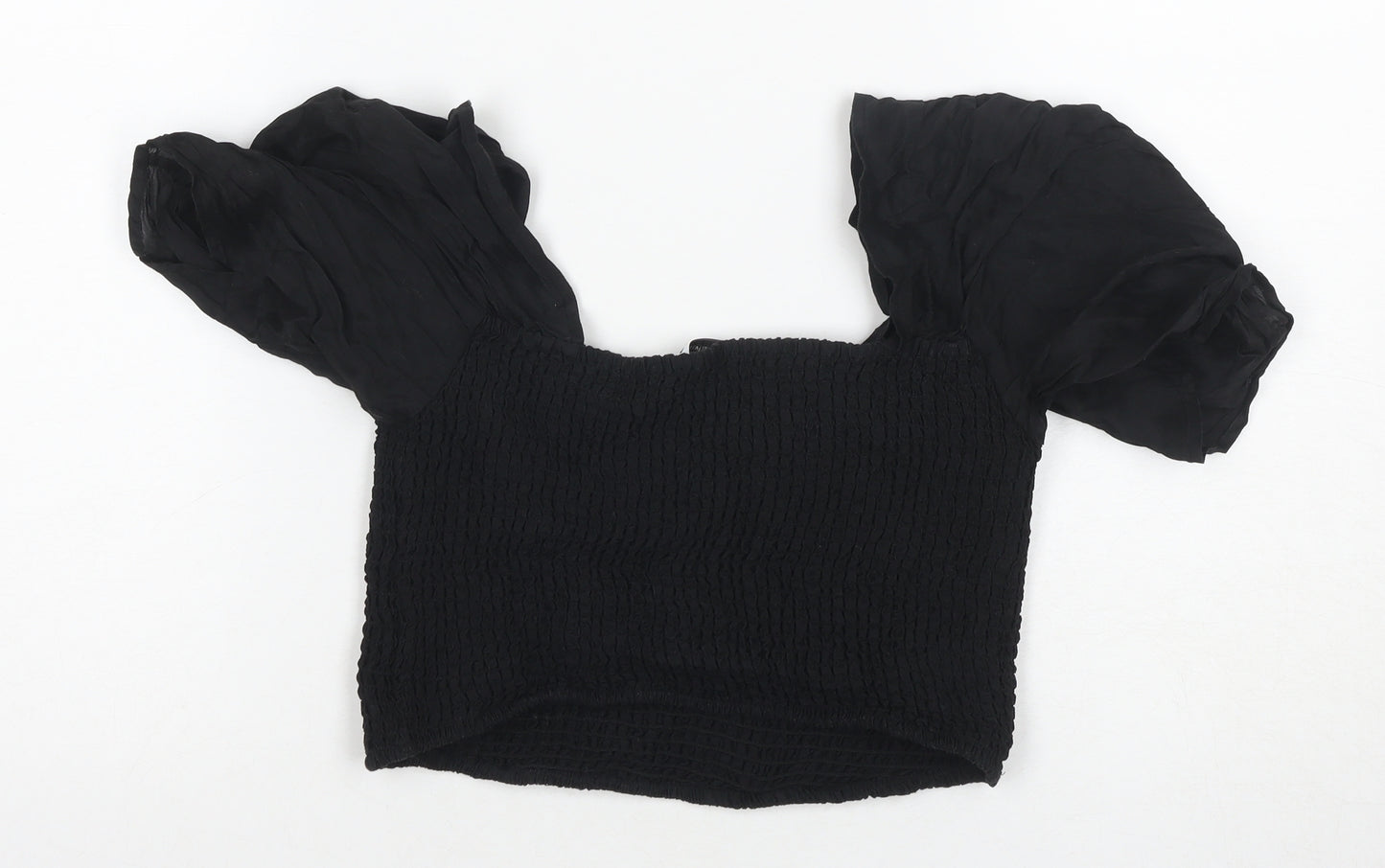 For Love & Lemons Women's Black Cropped Blouse - Size S