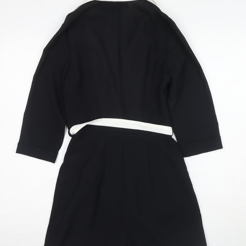 Missguided Stylish Women's Black Polyster Playsuit, Size 8