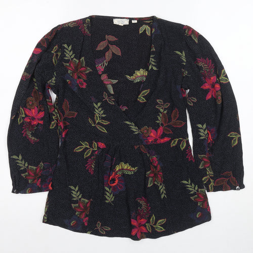Fat Face Women's Multicoloured Wrap Blouse UK 8
