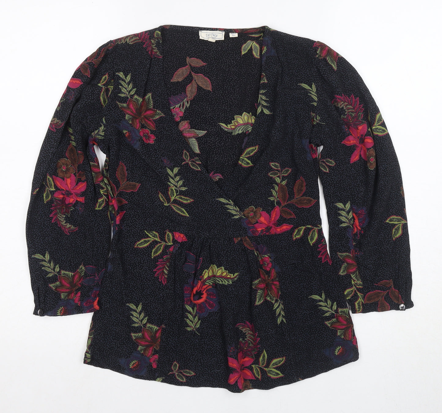 Fat Face Women's Multicoloured Wrap Blouse UK 8