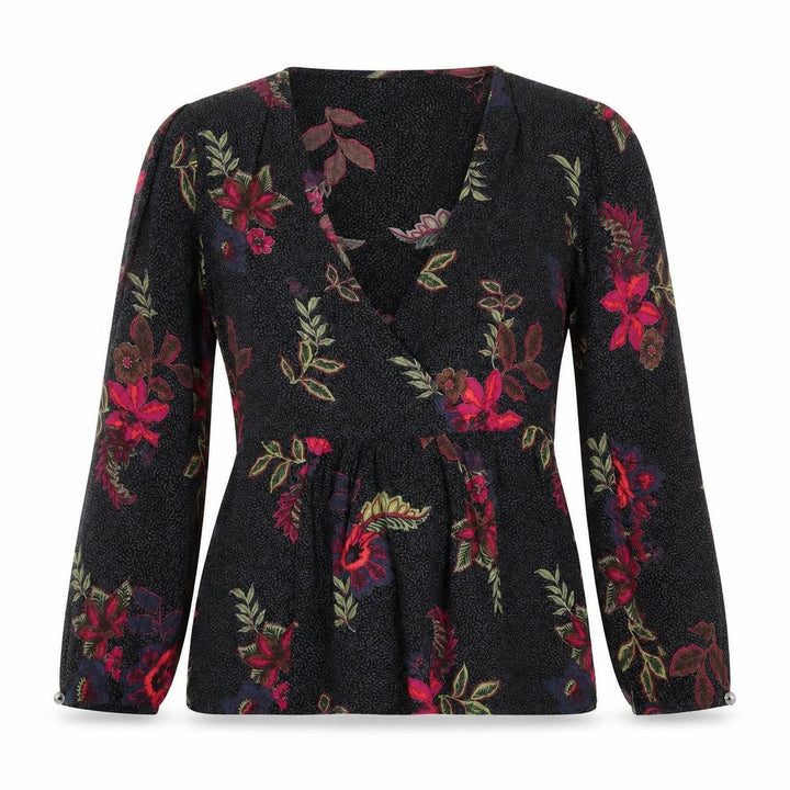 FatFace Women's Multicoloured Wrap Blouse UK 8