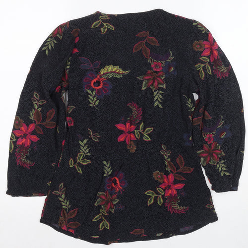 Fat Face Women's Multicoloured Wrap Blouse UK 8