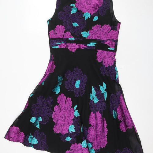 ROCHA JOHN ROCHA Women's Multicoloured Floral Asymmetric Dress