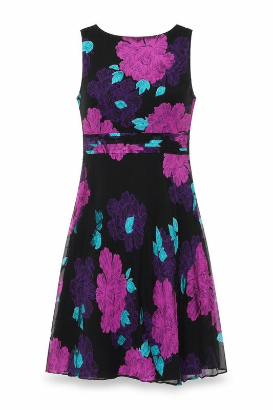 Front view of RJR.John Rocha Women's Multicoloured Floral Asymmetric Dress