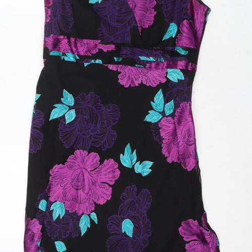 ROCHA JOHN ROCHA Women's Multicoloured Floral Asymmetric Dress