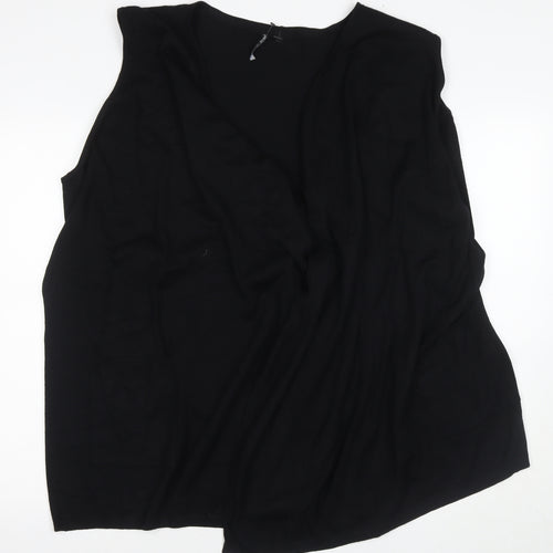 Capsule Women's Black Cape Jumper Size 8