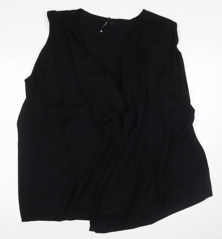 Capsule Women's Black Cape Jumper Size 8