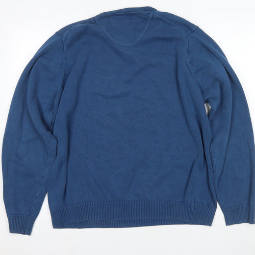 Marks and Spencer Men's Blue XL Pullover Jumper
