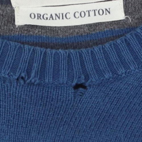 Marks and Spencer Men's Blue XL Pullover Jumper