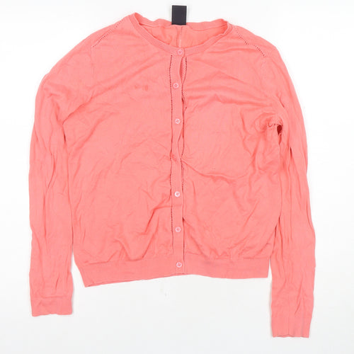 GAP Women's Pink Cardigan M - Casual Spring Knitwear