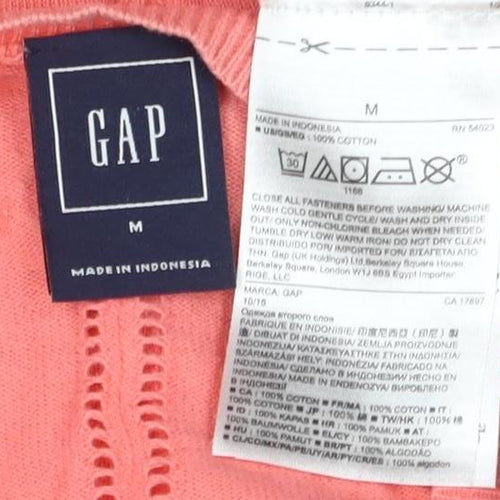 GAP Women's Pink Cardigan M - Casual Spring Knitwear