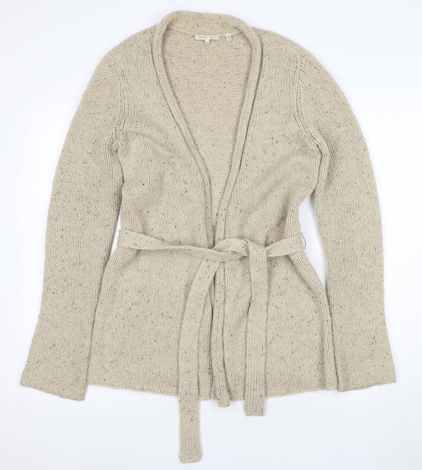 Vince Women's Beige Cashmere Cardigan L