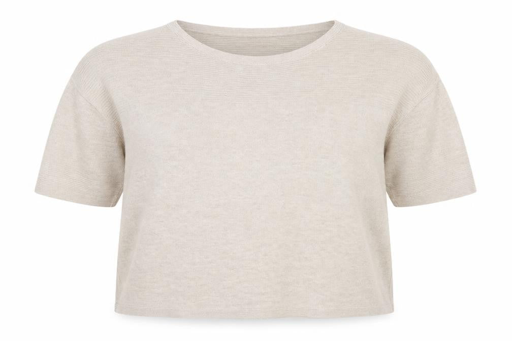 Front view of United Colors of Benetton Women's Beige jumper, size S, Acrylic