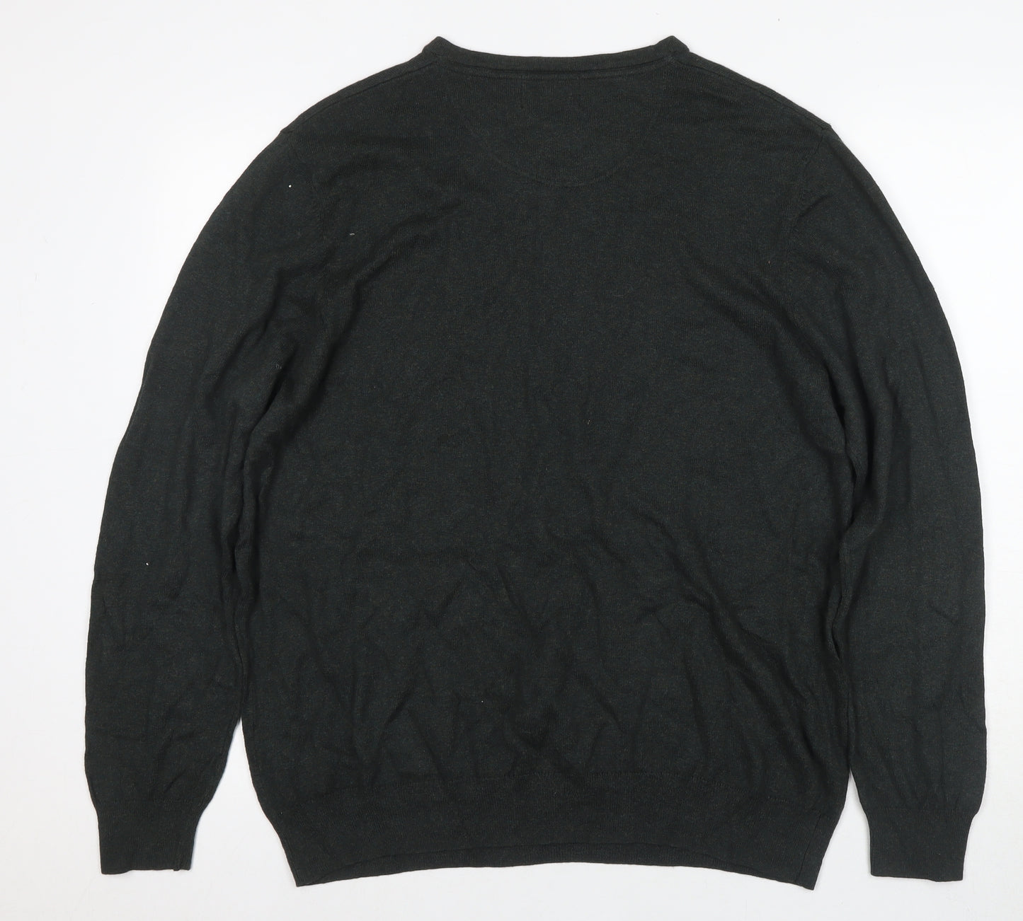 Jeff Banks Men's XL Grey V-Neck Wool Pullover