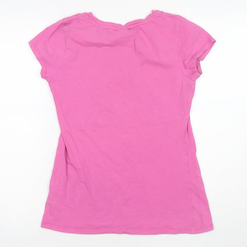 ELLE Sport Women's Pink T-Shirt Size 14 Crew Neck