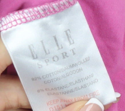 ELLE Sport Women's Pink T-Shirt Size 14 Crew Neck