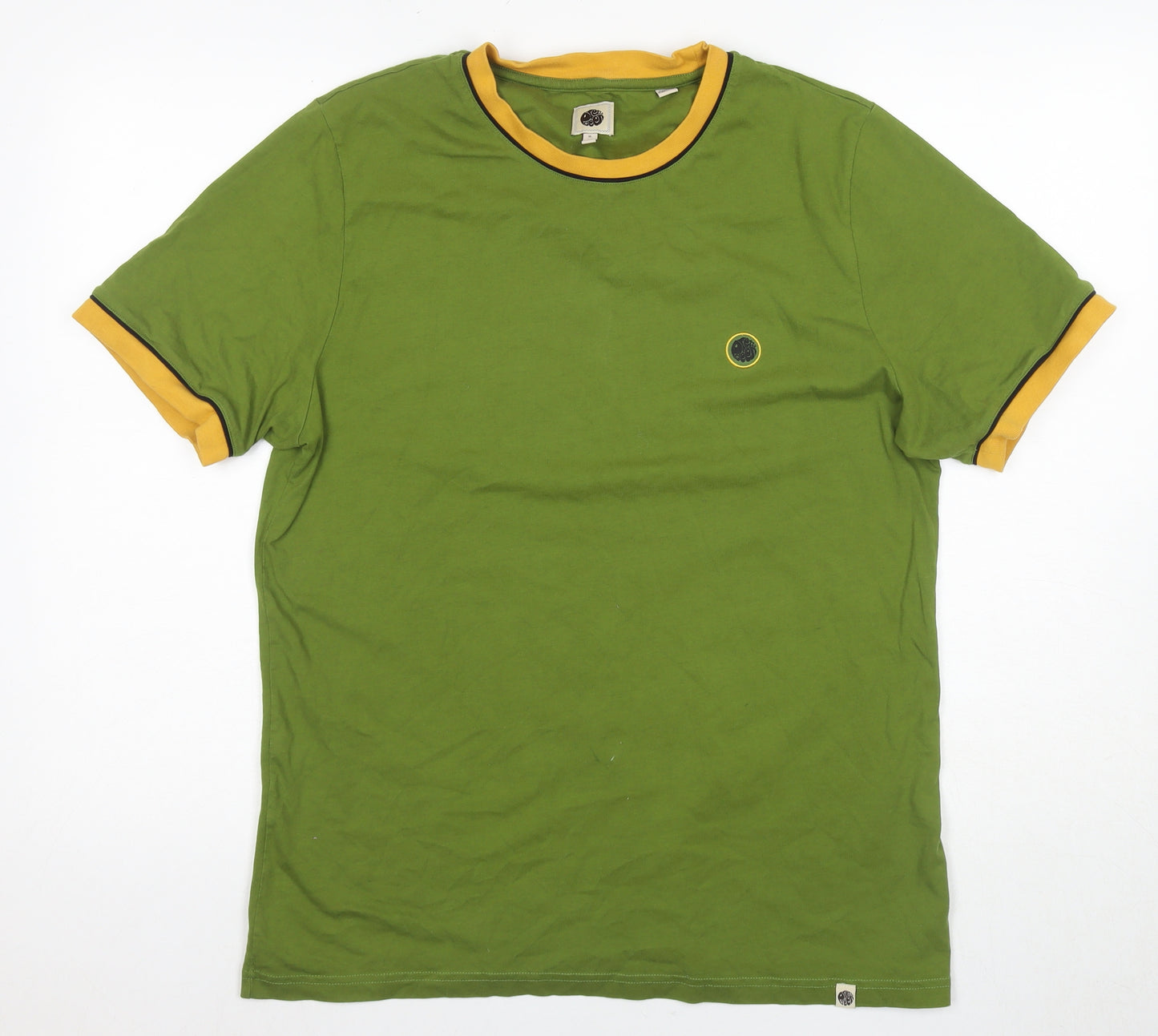 Pretty Green Green XL Men's T-Shirt with Logo Accent