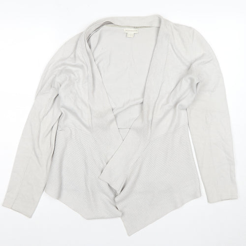 Monsoon Women's White Cardigan Size 12 V-Neck