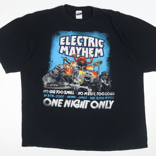 Disney Electric Mayhem Black 2XL T-Shirt for Unisex