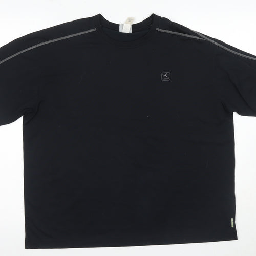 Decathlon Men's Black L Quick Dry T-Shirt