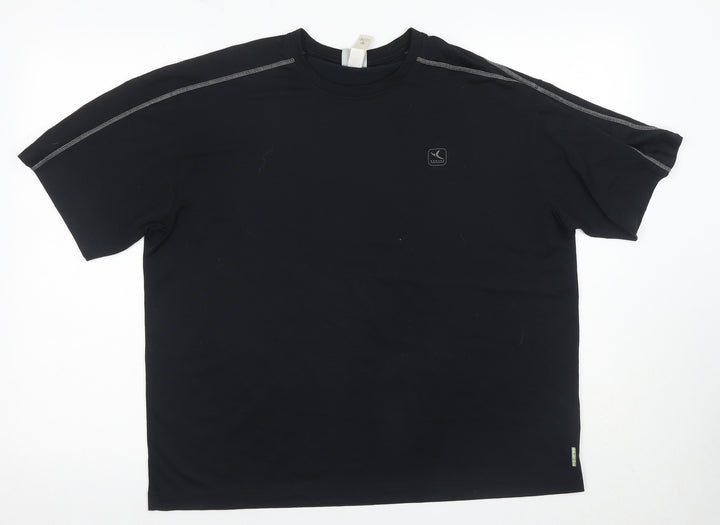 Decathlon Men's Black L Quick Dry T-Shirt